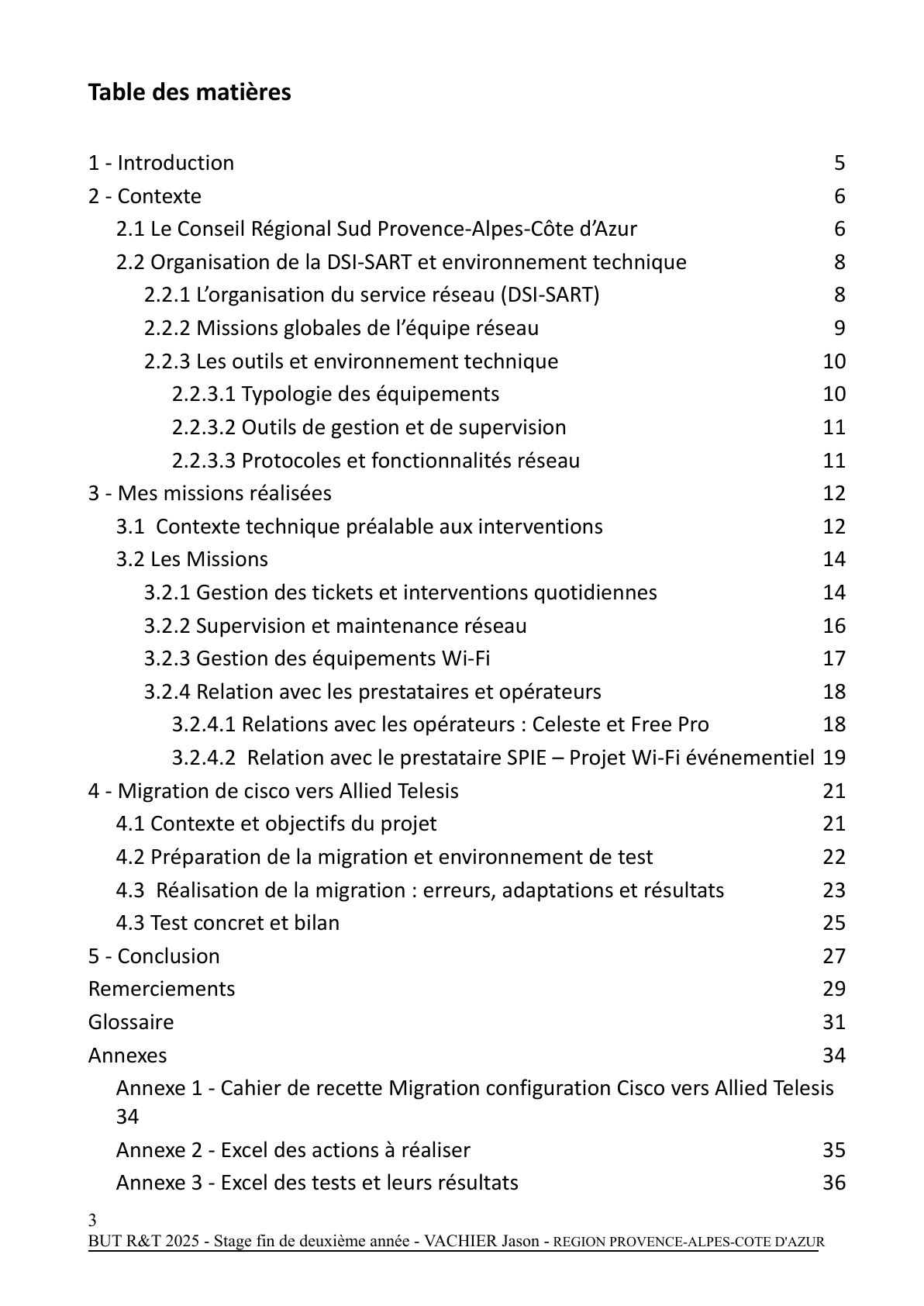 Page 3 - Rapport de Stage 1