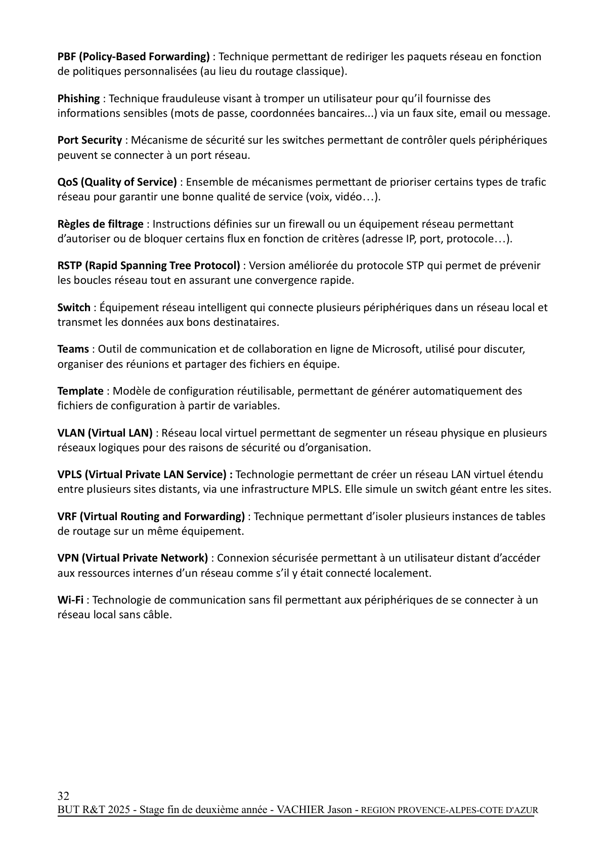 Page 32 - Rapport de Stage 1